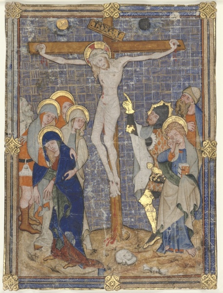 Single Miniature Excised from a Missal: The Crucifixion