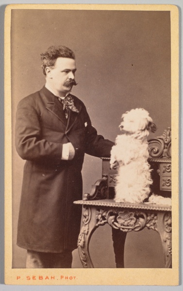 Portrait of a Man and His Dog
