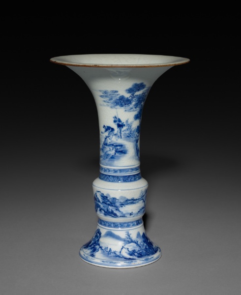 Beaker Vase in Form of Archaic Gu