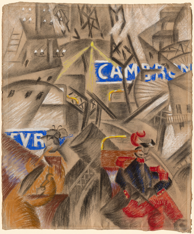 Paris Subway, Ferris Wheel and Eiffel Tower, Gino Severini, c. 1912–13