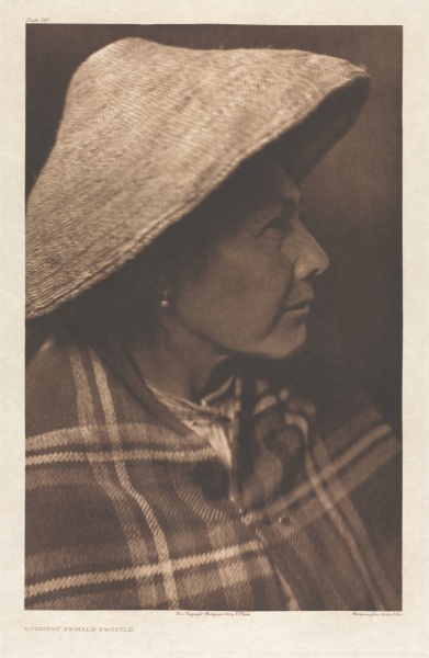 Portfolio IX, Plate 295: Quinault Female Profile