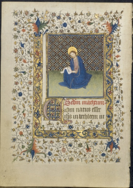 Leaf from a Book of Hours: St. Matthew