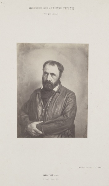 Portrait of Paul Chenavard, from the series "Histoire des Artistes Vivants"