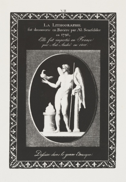 Art of the Lithograph: Dedication Sheet, Plate VII