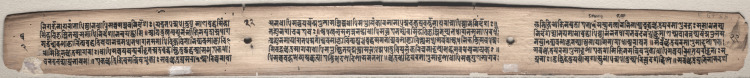 Text, folio 22 (verso) from a Gandavyuha-sutra (Scripture of the Supreme Array)