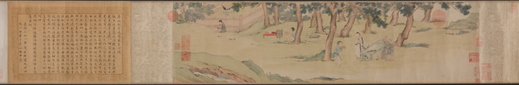 Zhao Mengfu Writing the Heart (Hridaya) Sutra in Exchange for Tea