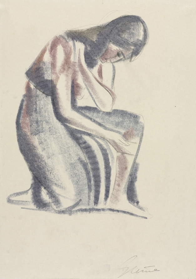 Italian Woman Kneeling, Maurice Sterne