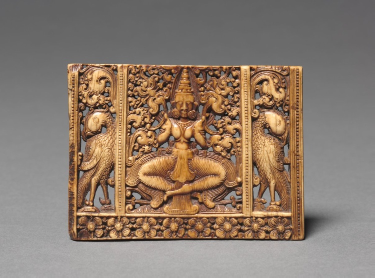 Comb Panel with a Seated Devi