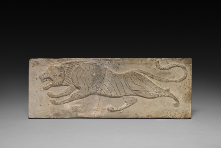 Relief with Tiger from a Funerary Stove Model