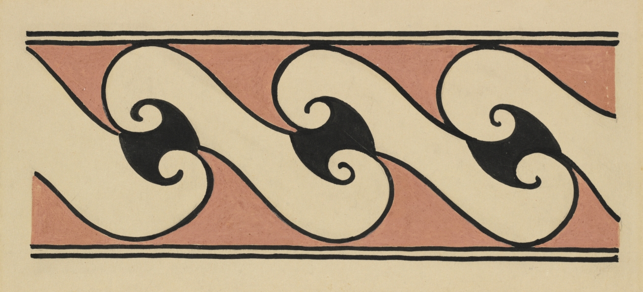 San Ildefonso Pottery Design, Kenneth M. Chapman, Before 1928