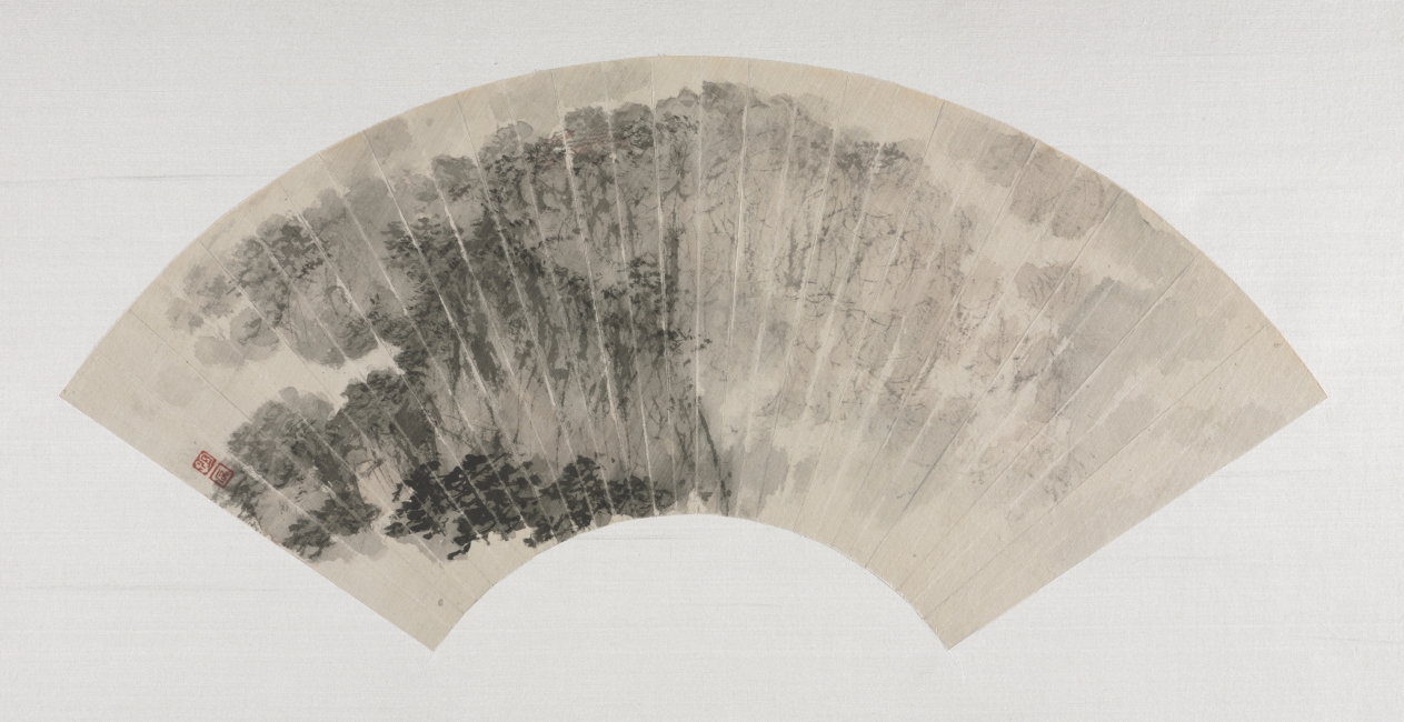 Leaf 12: Mist and Clouds at Mount Taihua, Fu Baoshi, 1960s