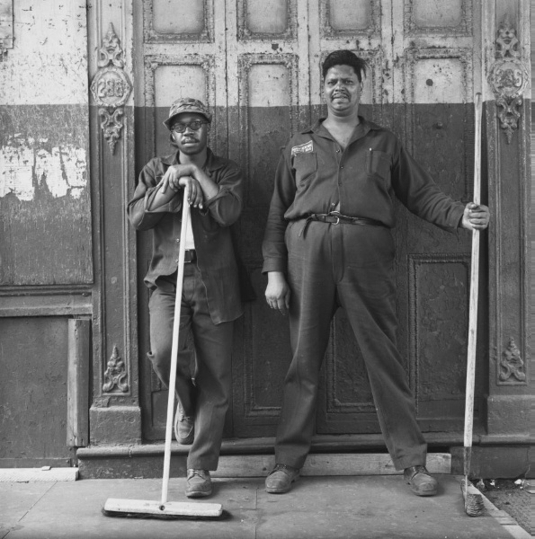 Eddie Grant and Cleveland Sims. Washington Street Maintenance Men from the New York City Department of Urban Renewal