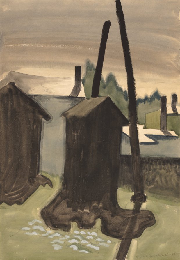 Autumn Night, Charles Burchfield, 1917