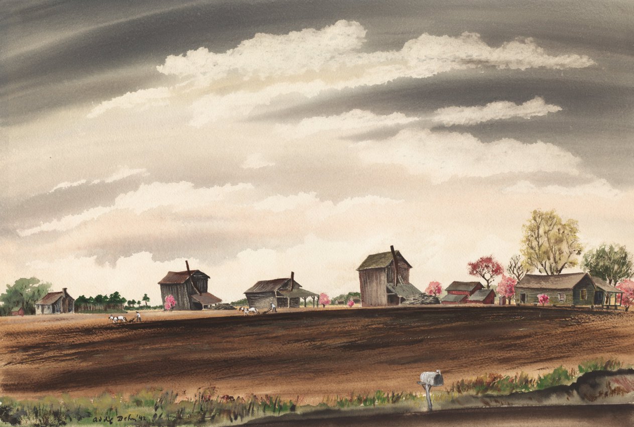 Carolina Tobacco Country, Adolph Dehn, 1942