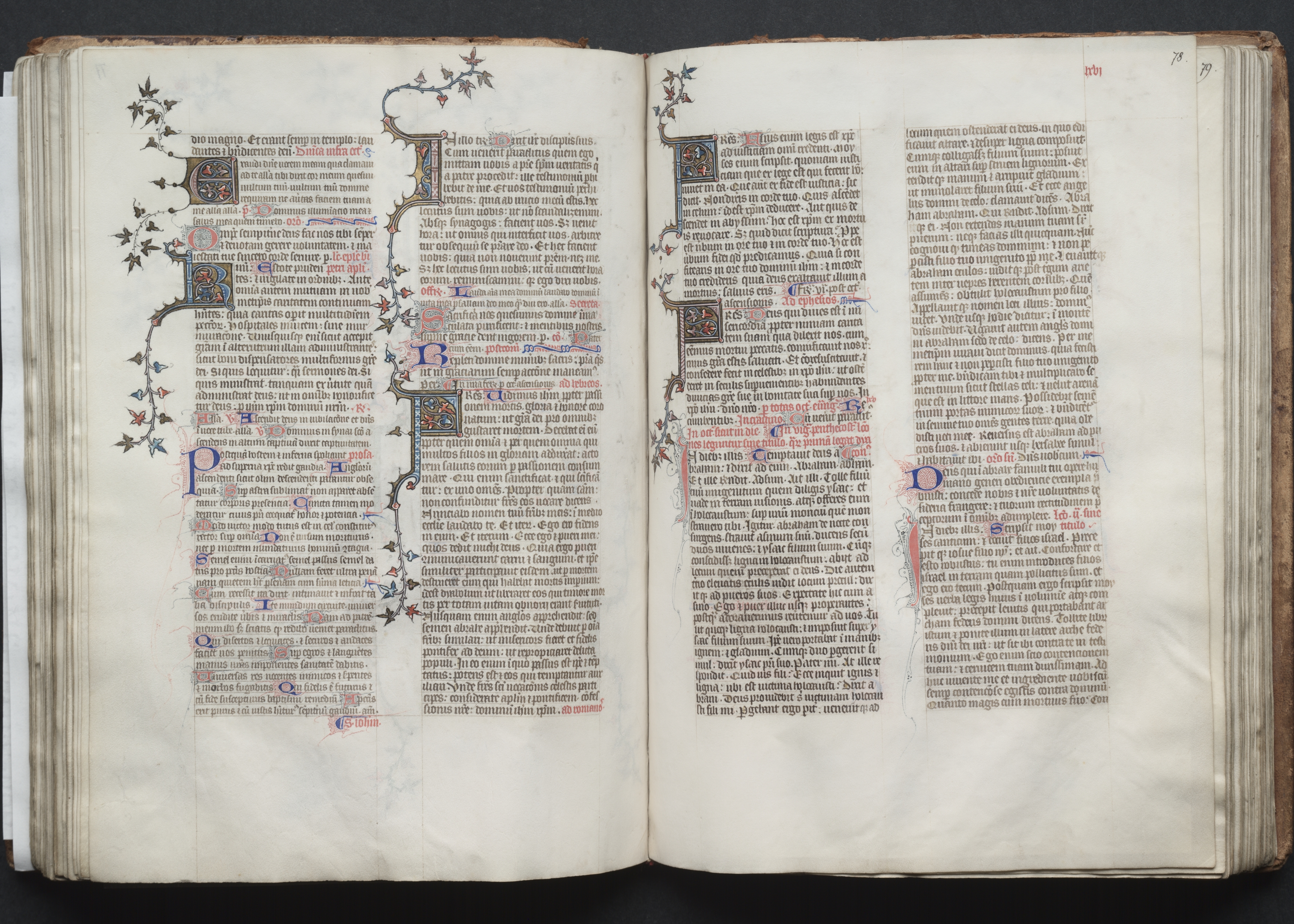 The Gotha Missal:  Fol. 77v, Text