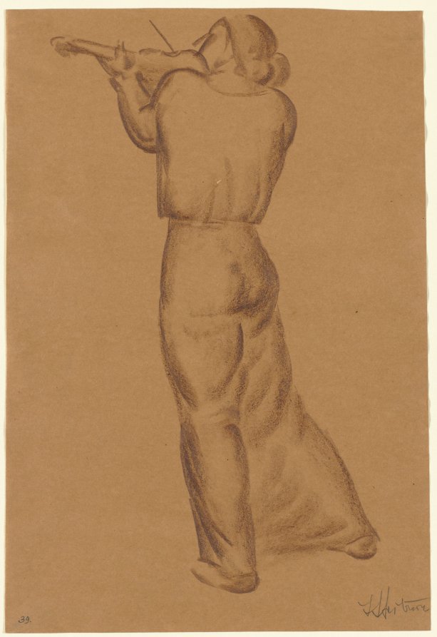 Woman Playing Violin, Ivan Mestrovic, c. 1920