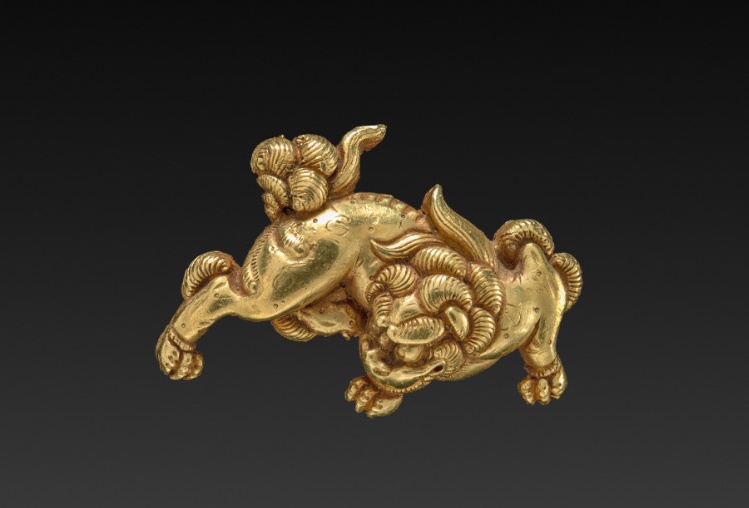 Lion-shaped Sword-Grip Ornament (Menuki)
