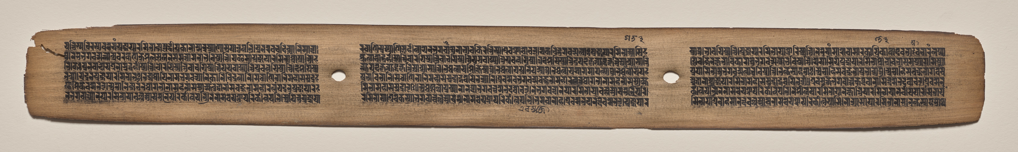 Text, Folio 28 (recto), from a Manuscript of the Perfection of Wisdom in Eight Thousand Lines (Ashtasahasrika Prajnaparamita-sutra)