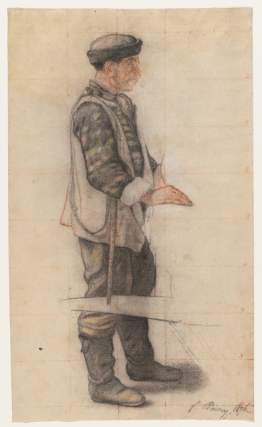 The Stretcher Bearer (Study for "Le Couvreur tombé")