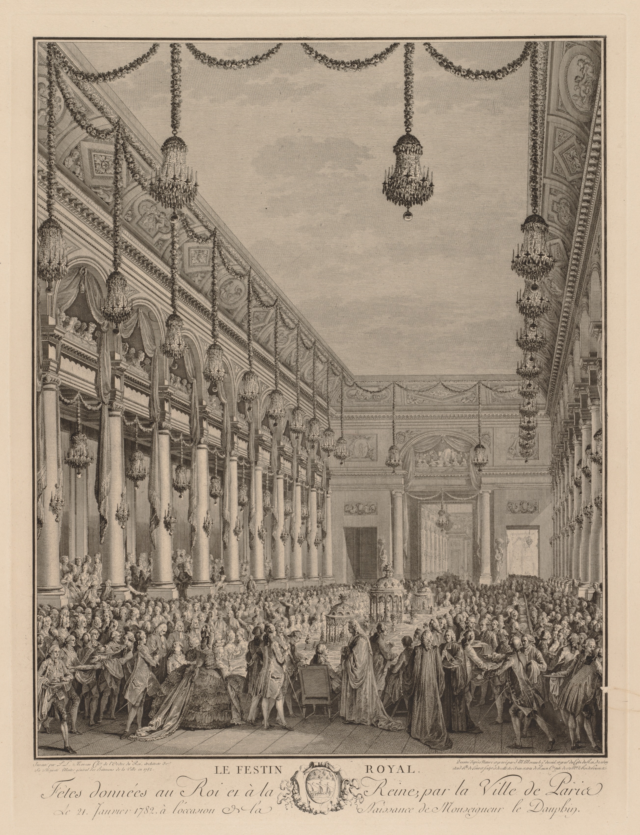 Royal Feast at the Hôtel de Ville, January 21, 1782