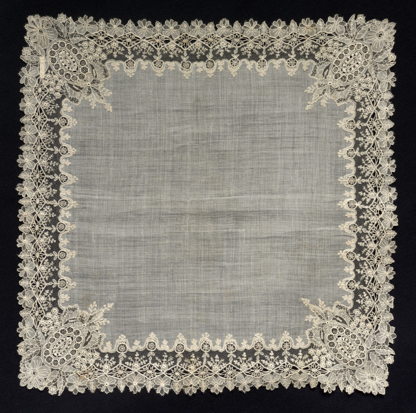 Needlepoint (Point de Gaze) Lace Handkerchief
