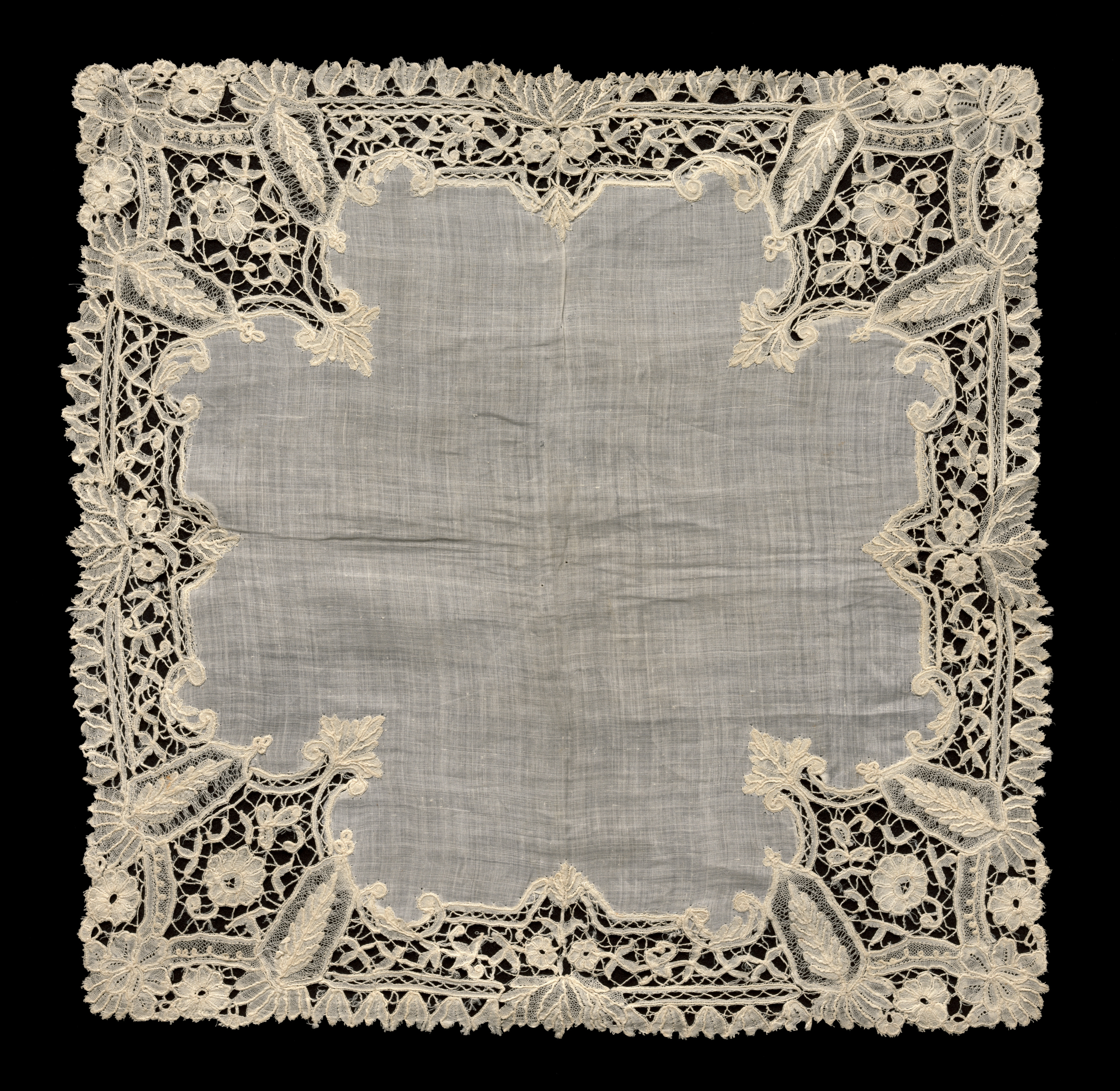 Bobbin Lace (Duchesse) Handkerchief