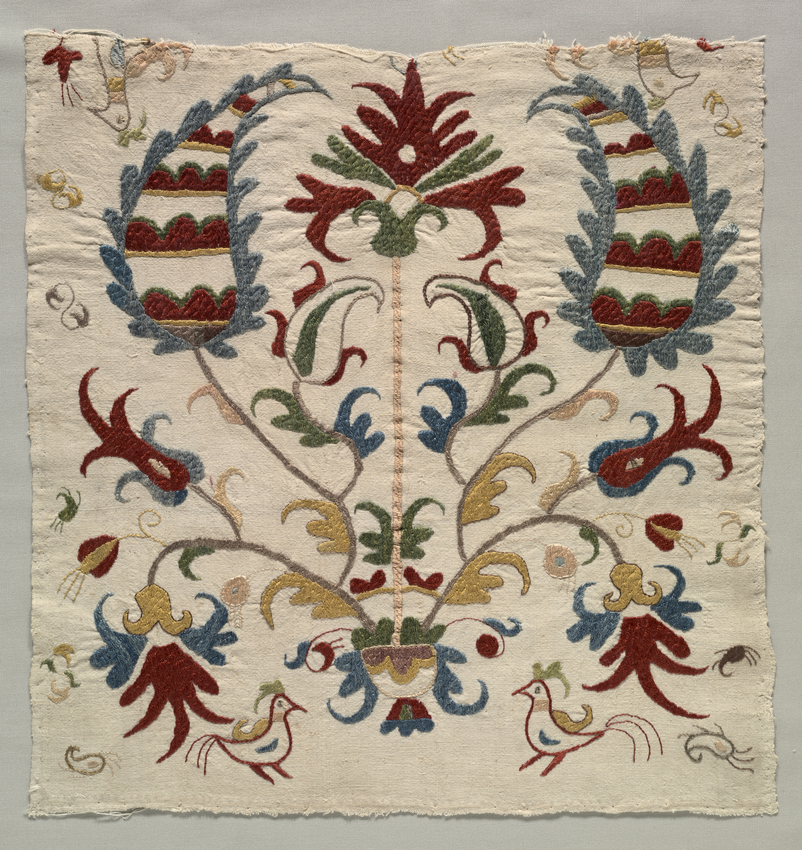 Fragment of Pillow Cover  or Panel of Bedspread