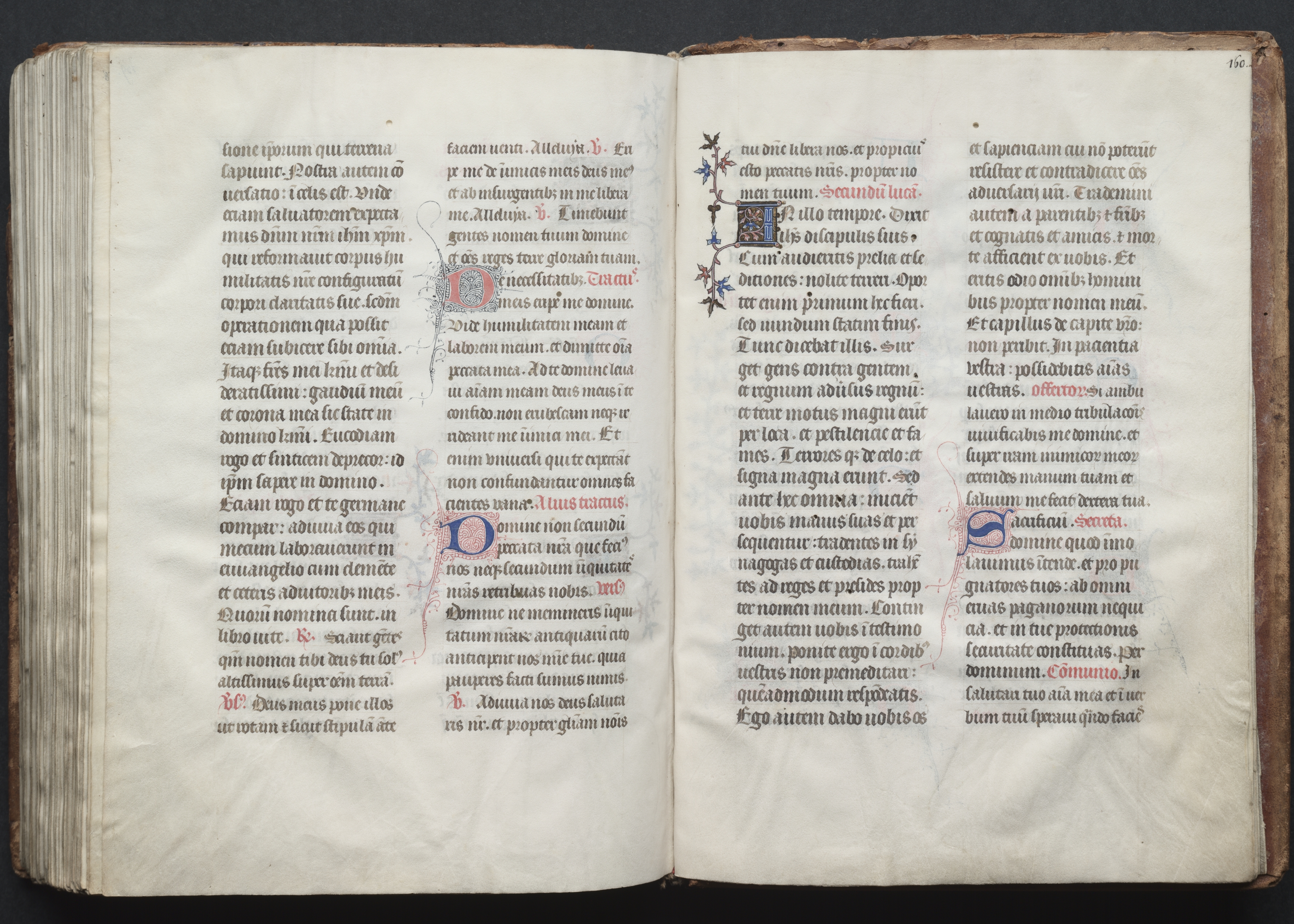 The Gotha Missal:  Fol. 160r, Text