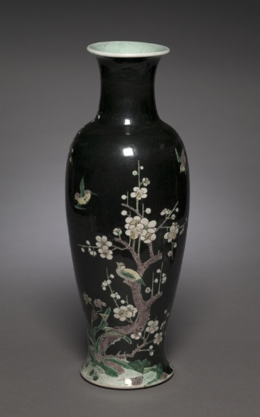 Baluster Vase with Blossoming Cherry Tree