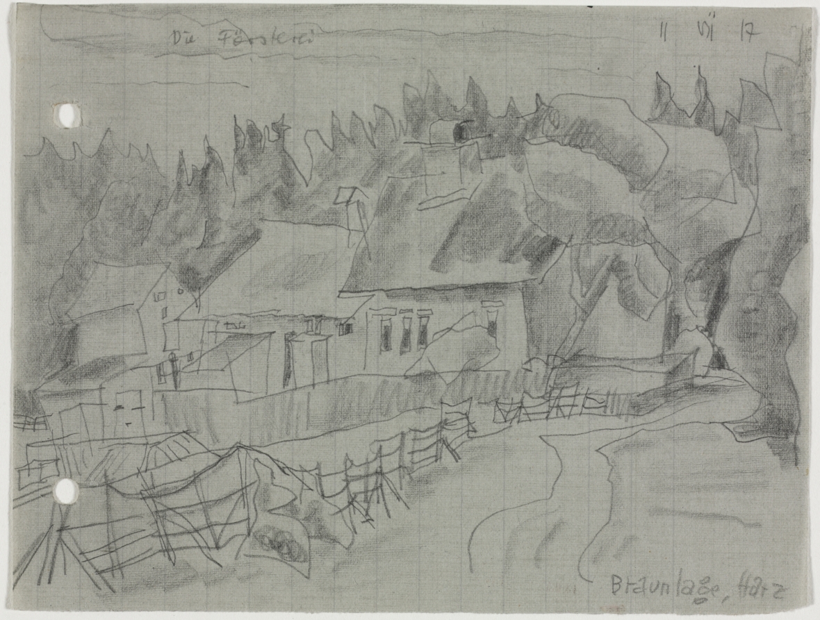 Braunlage, Harz, Lyonel Feininger, 1917