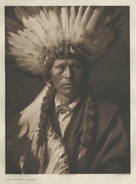 Portfolio I, Plate 21:  Chief Garfield-Jicarilla