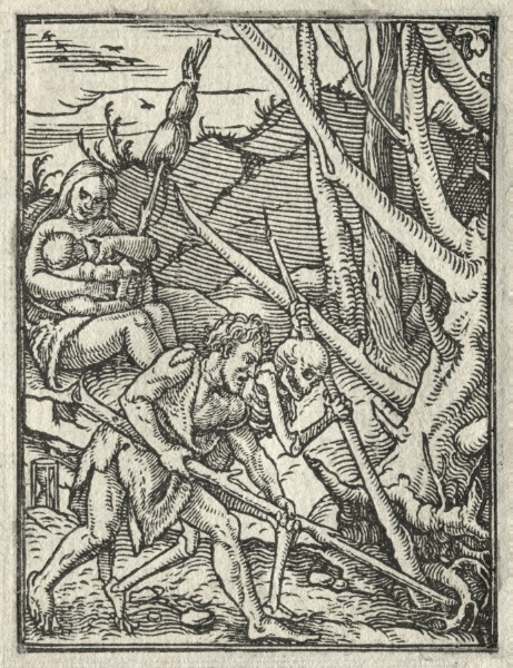 The Dance of Death:  Expulsion from Paradise; Adam Cultivating the Ground