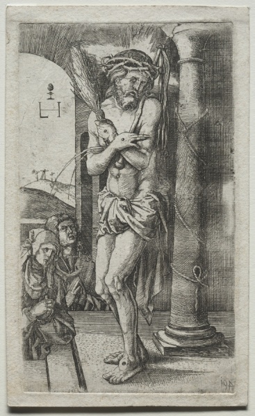 The Passion:  The Man of Sorrows Standing, with Arms Crossed