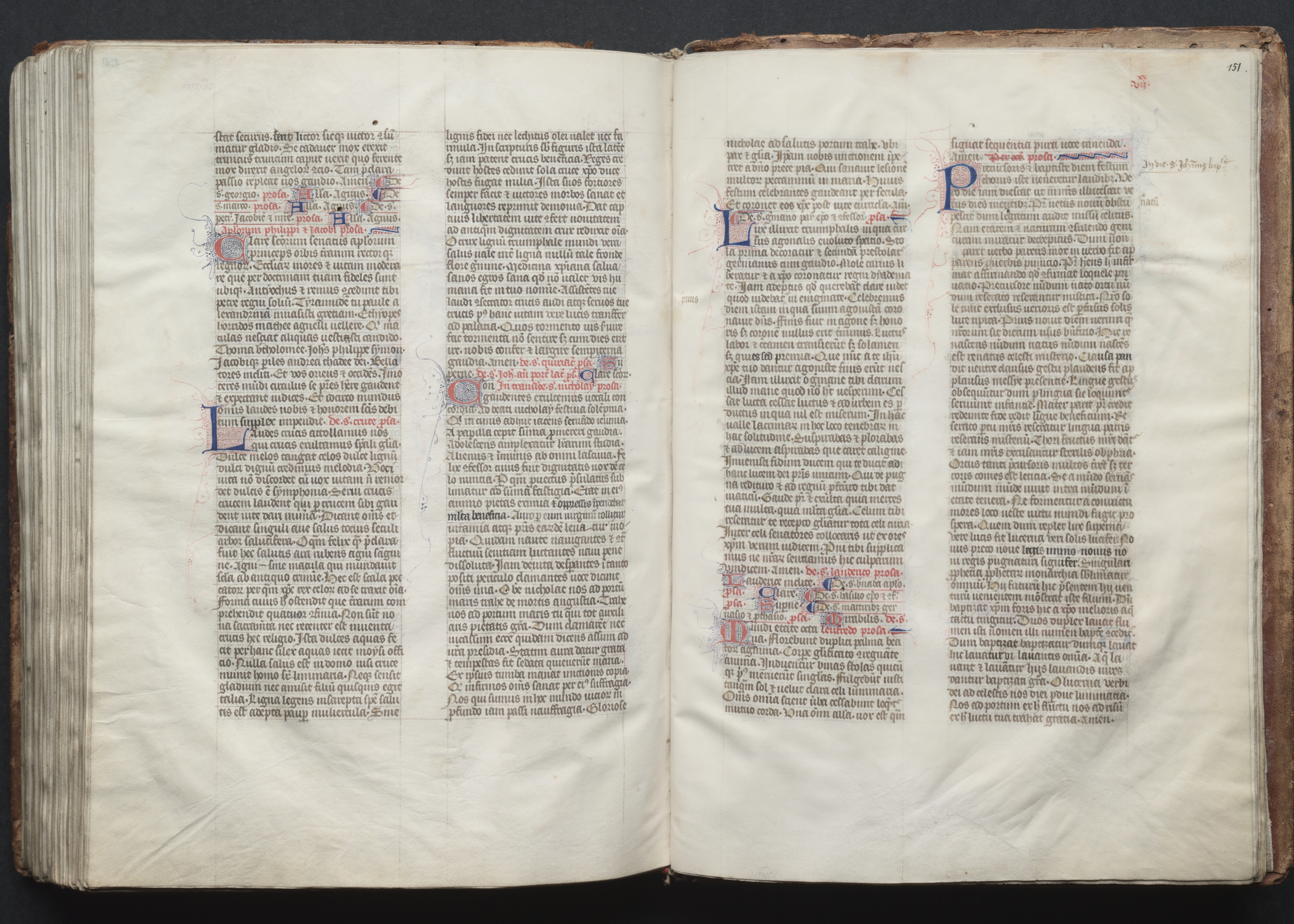 The Gotha Missal:  Fol. 150v, Text