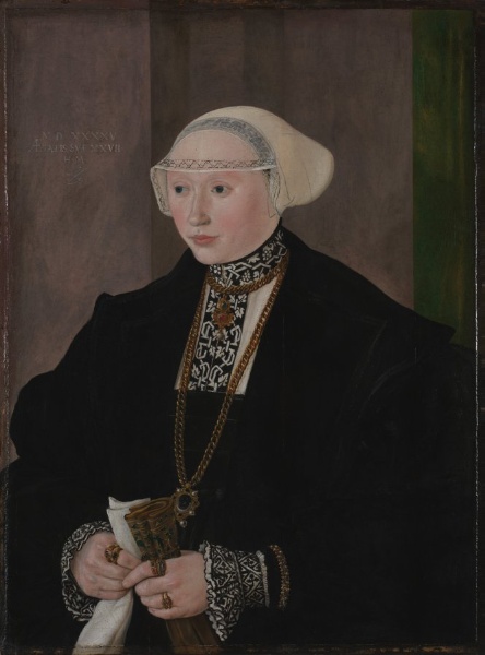Portrait of Maria Kitscher, Frau von Freyberg