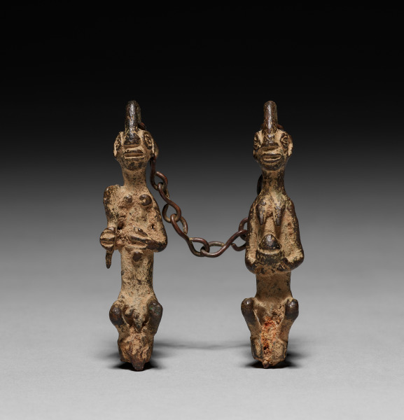 Pair of Ritual Staffs (ẹdan Ògbóni)