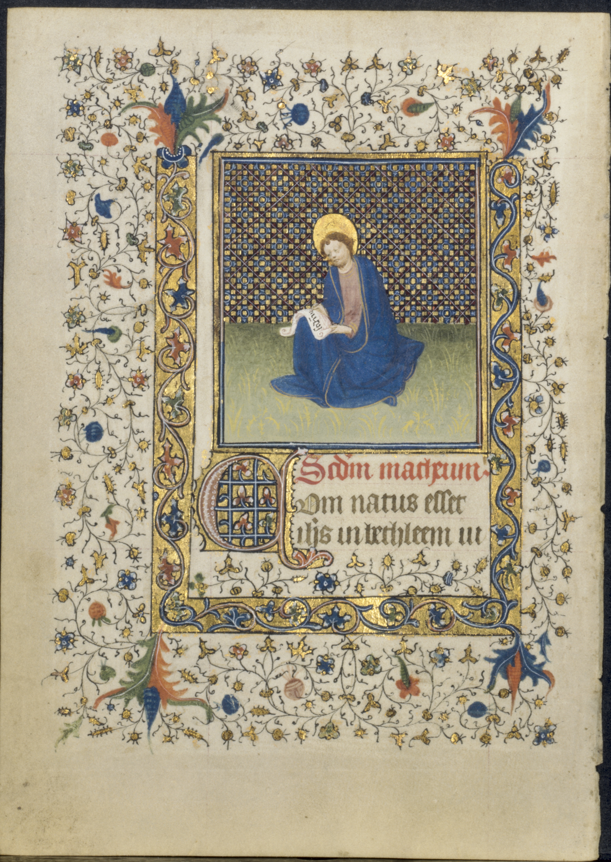 Leaf from a Book of Hours: St. Matthew