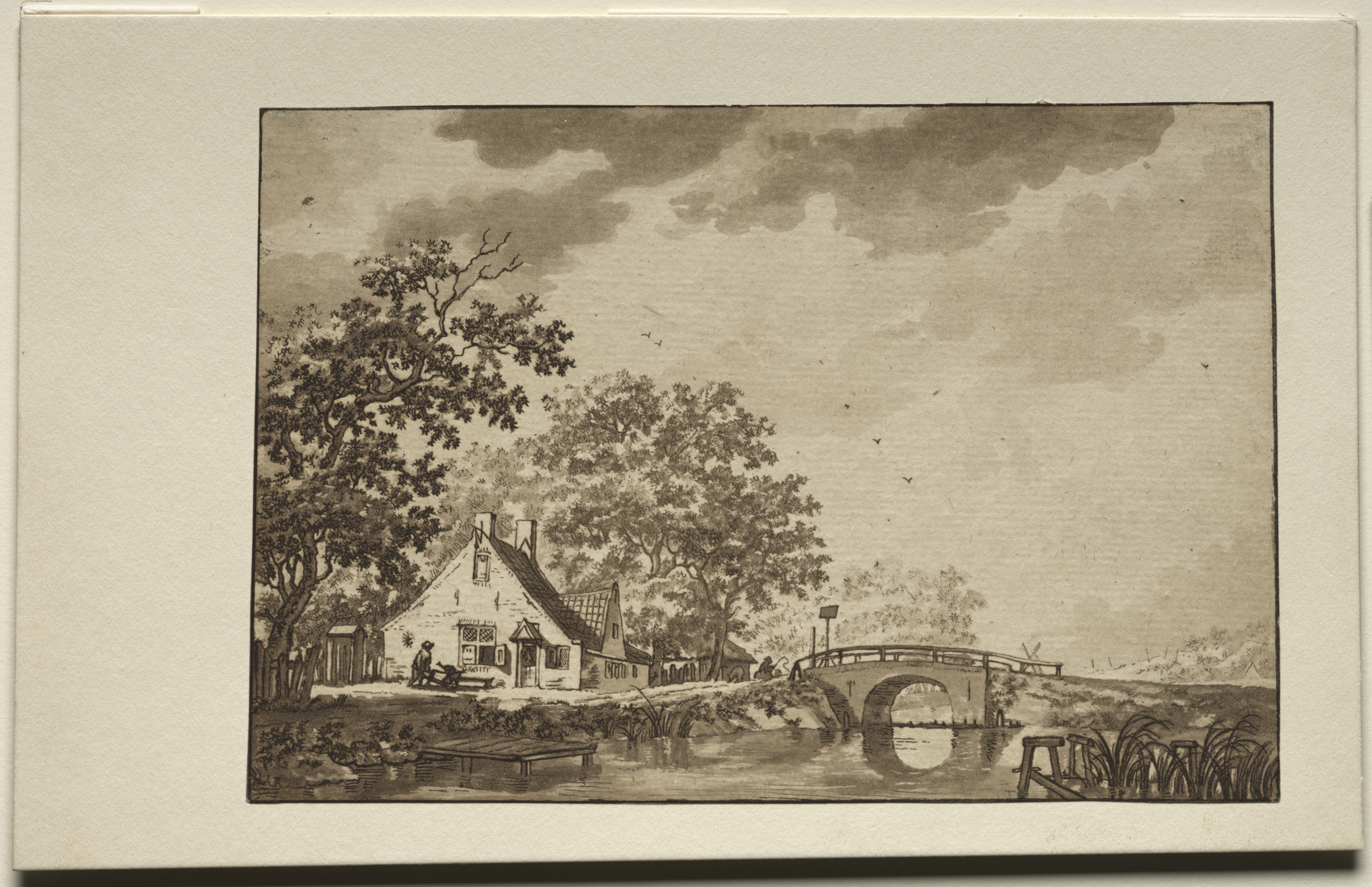 Landscape with Cottage and Bridge
