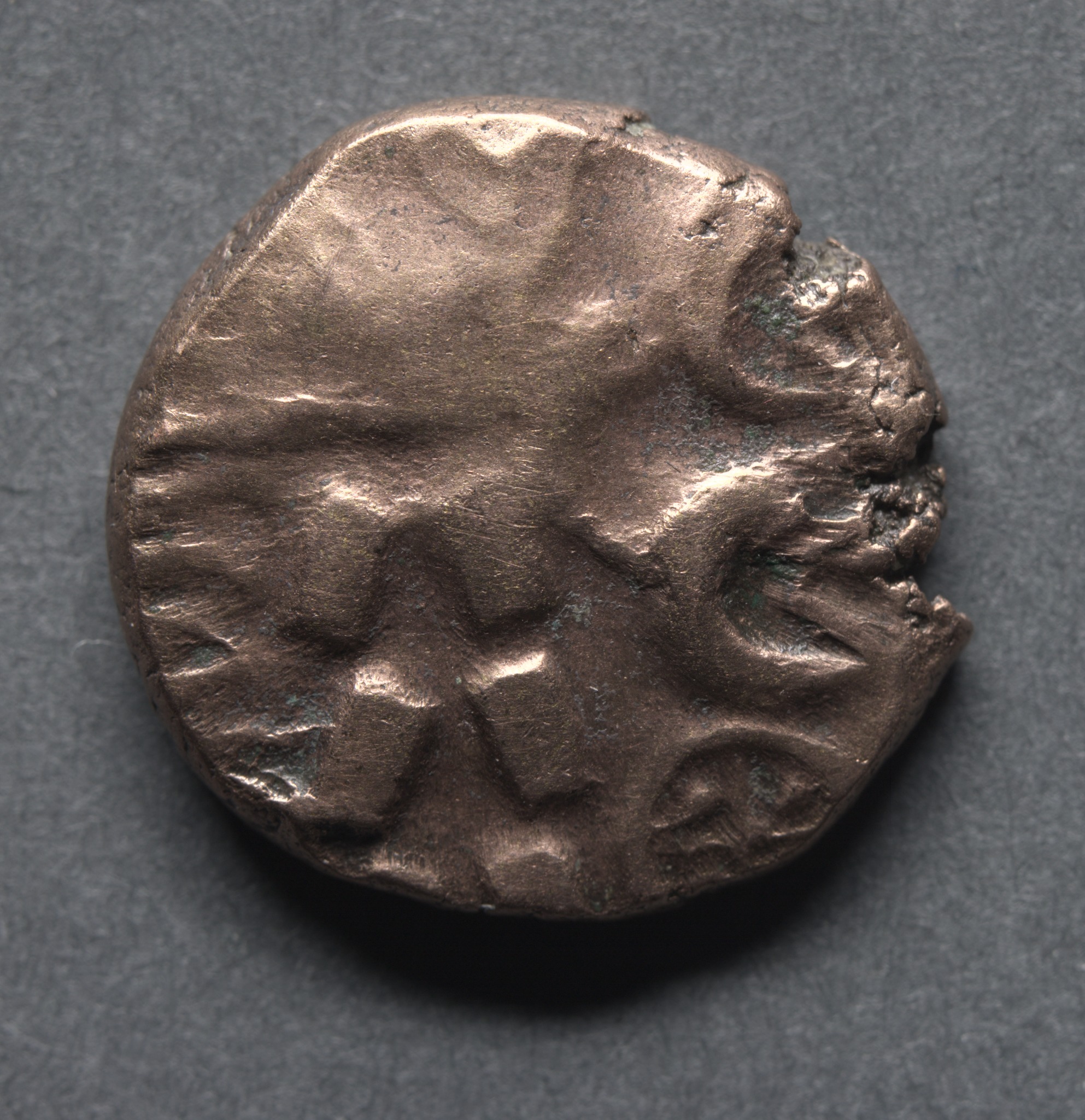 Stater: Wreath, Crescents, and Wheel (obverse)