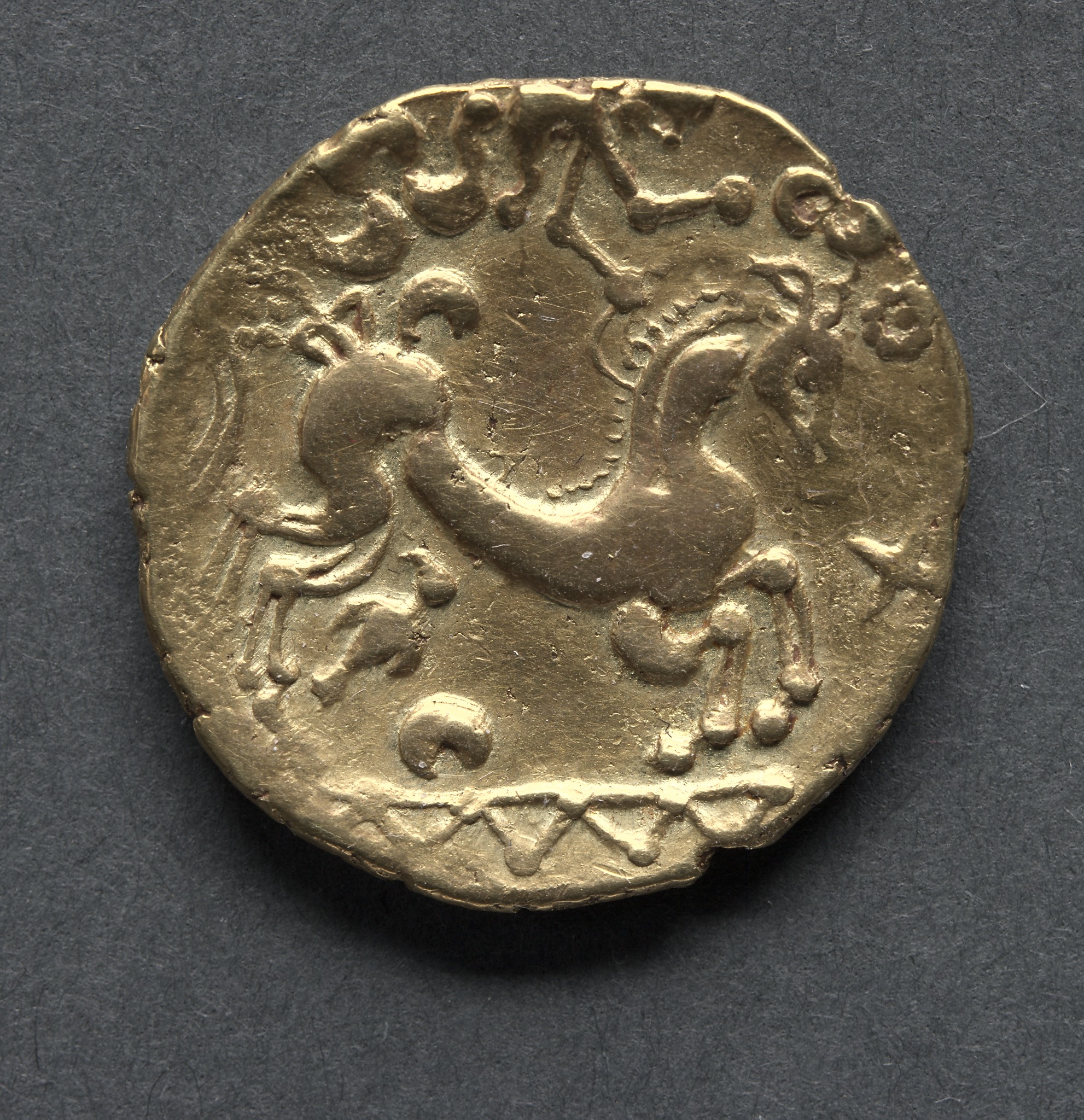 Bellovaci Stater: Horse with Victory Above (reverse)