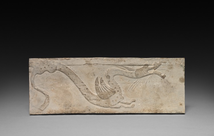 Relief with Dragon from a Funerary Stove Model