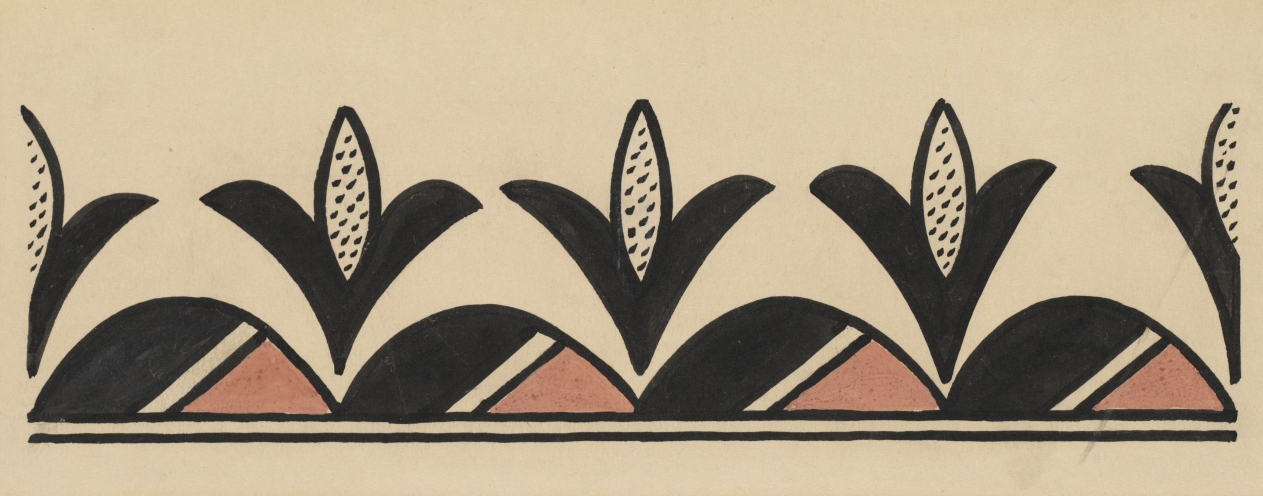 San Ildefonso Pottery Design, Kenneth M. Chapman, Before 1928