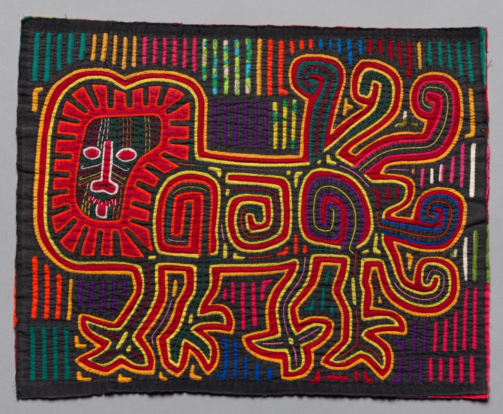 Lion with Many Tails Mola Panel