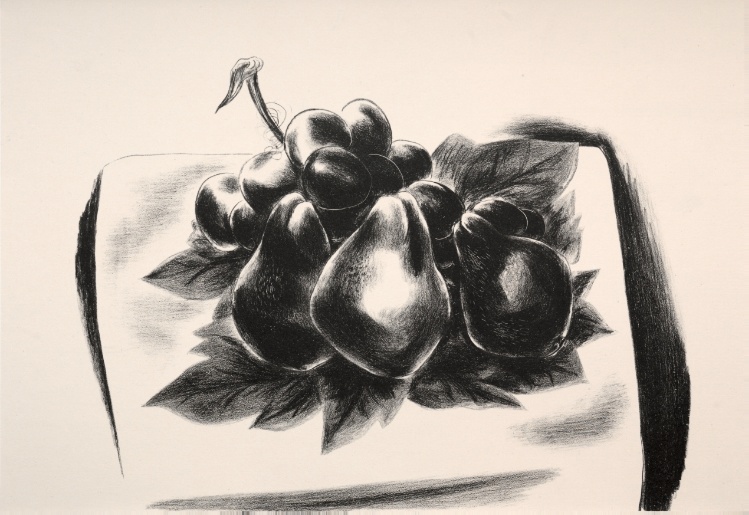 Three Pears and Grapes