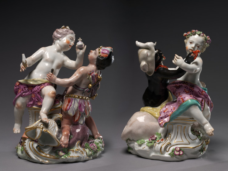Pairs of Figures from the Four Continents