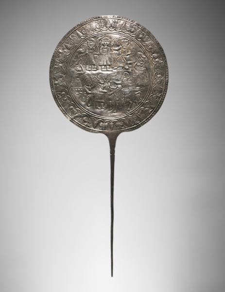 Votive Pin with Decorated Disc
