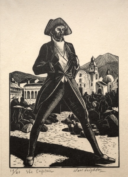 The Captain (illustration for The Bridge of San Luis Rey by Thornton Wilder)