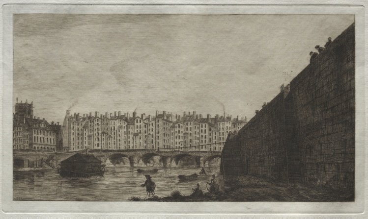 Le Pont-au-change, Paris, vers 1784