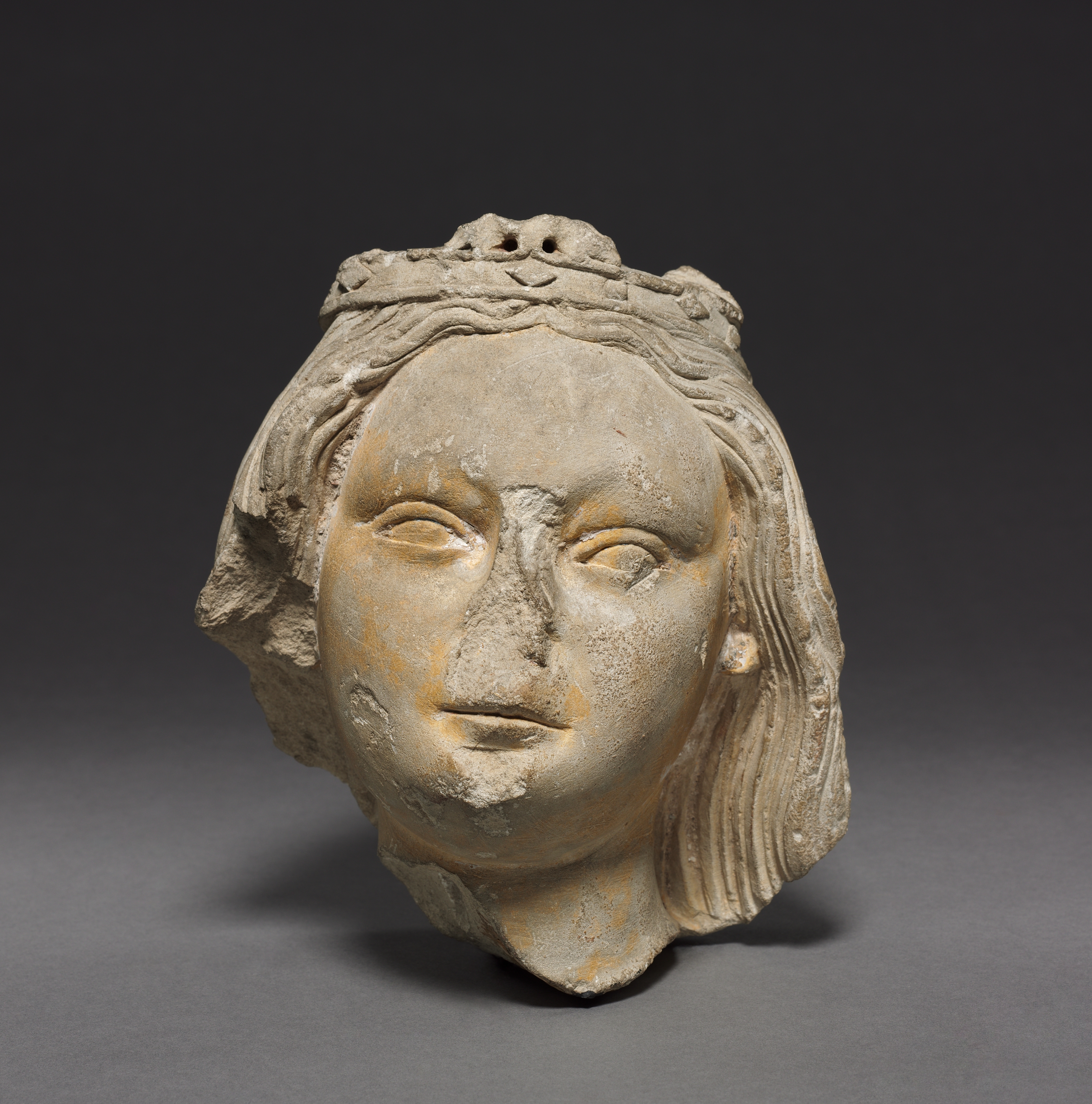 Crowned Female Head (Fragment)