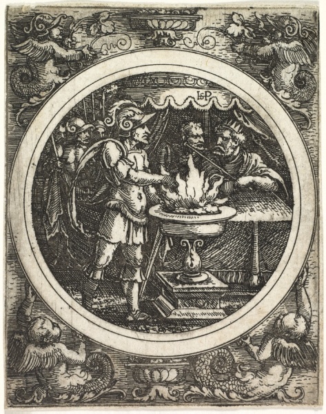 Mucius Scaevola Holding His Hand in the Fire